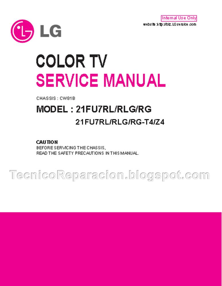 21fu7rl Chasis Cw81b Diagrama Tv Lg