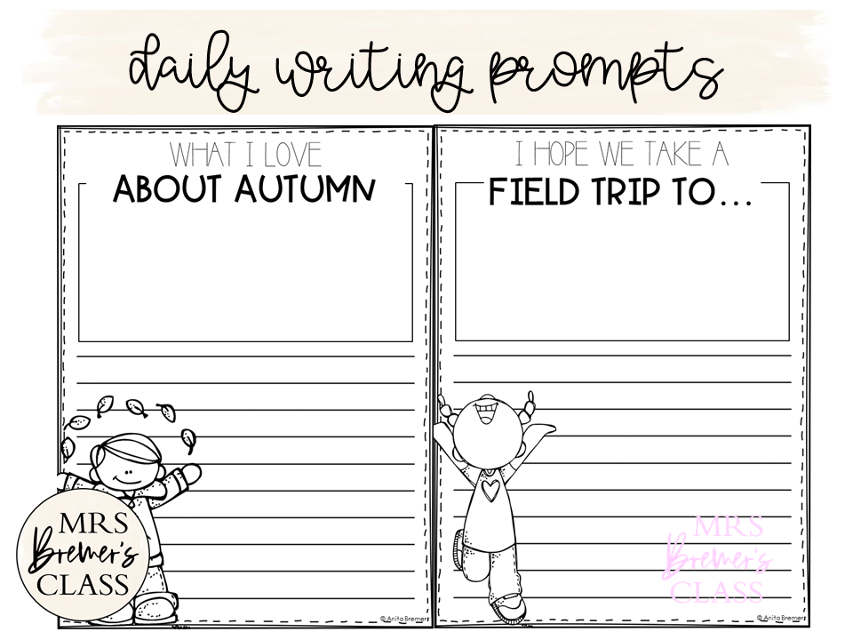 September Writing Activities for the Whole Month! | Mrs. Bremer's Class