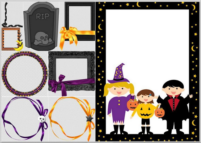 Halloween Free Printable Frames and Borders. Halloween Free Printable Frames and Borders.