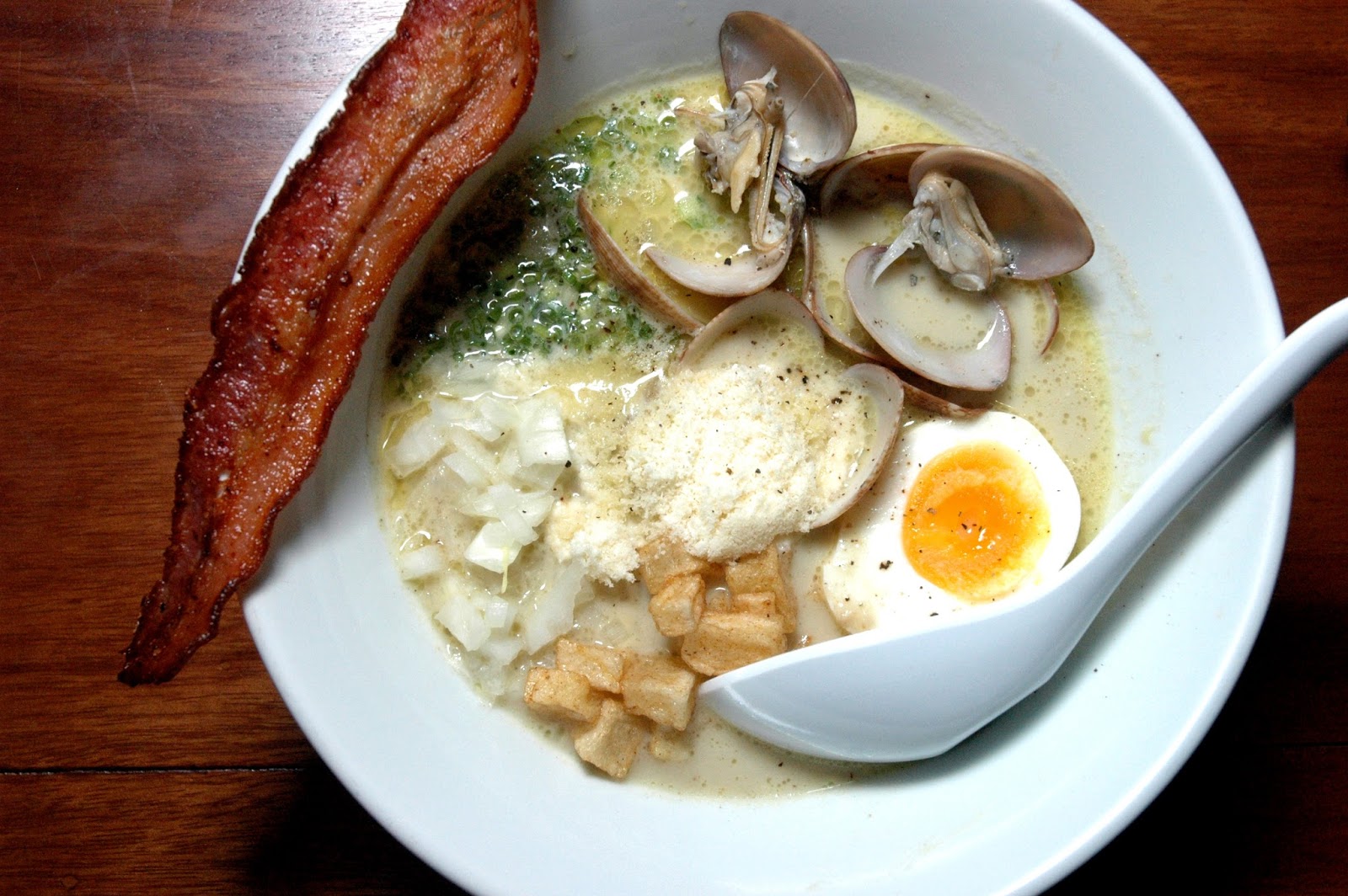 DUDE FOR FOOD Ramen Innovation Ippudo's New Clam Chowder Ramen