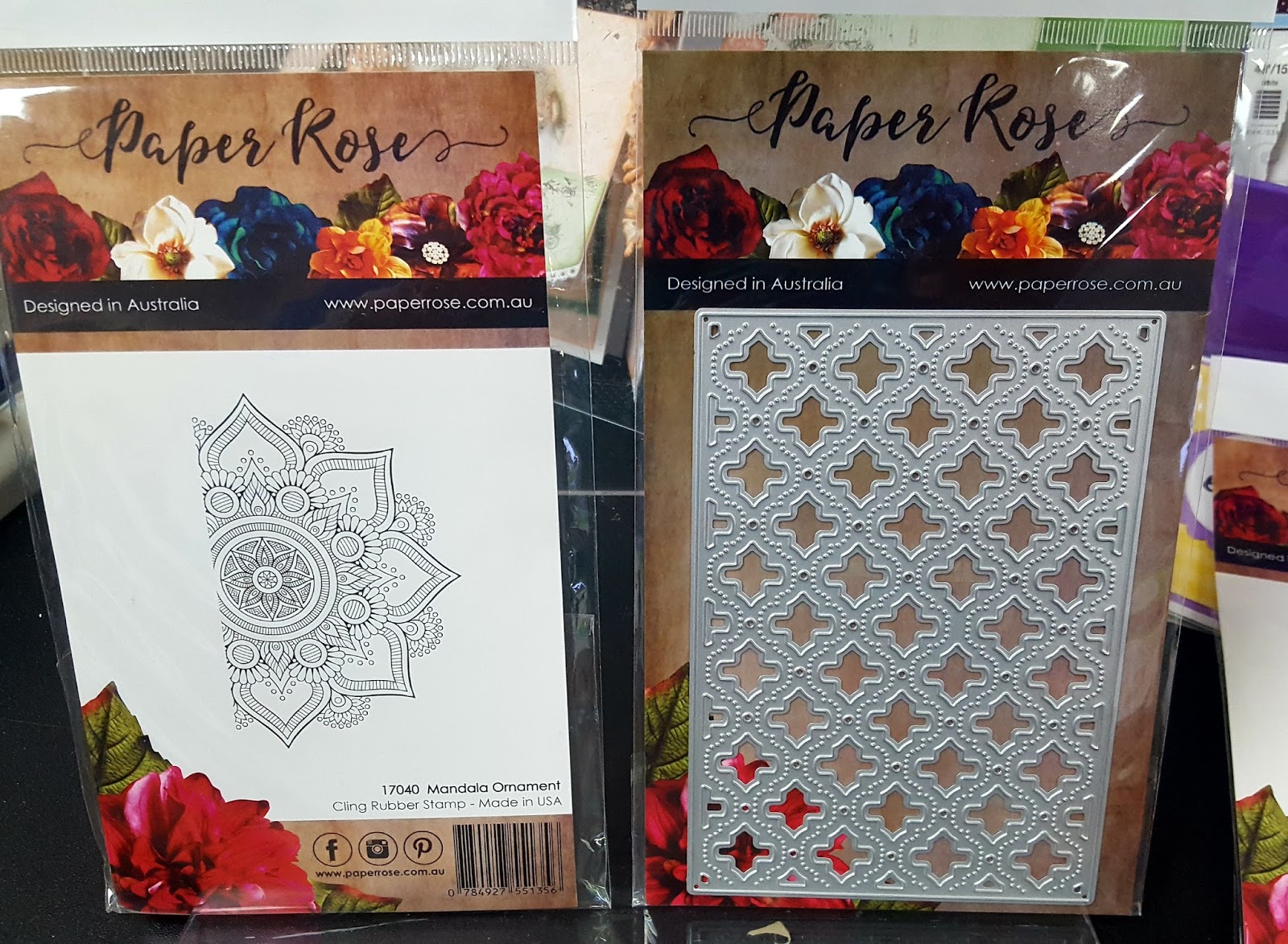 Photo Scraps PAPER ROSES DIES AND STAMPS