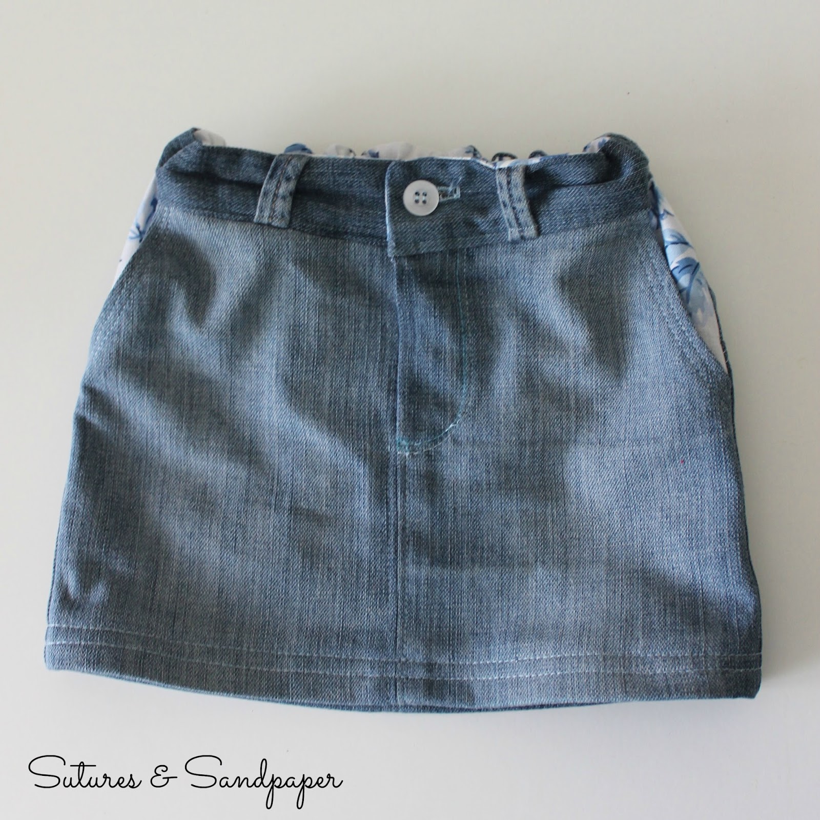 Sutures & Sandpaper: Flip This Pattern: Up-cycled W-Mini Skirt