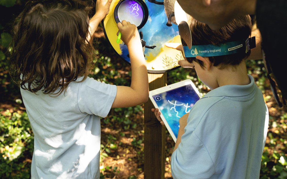 Shaun the Sheep Farmageddon Glow Trail at Hamsterley Forest - Top Tips for Visiting - UV clue hunting