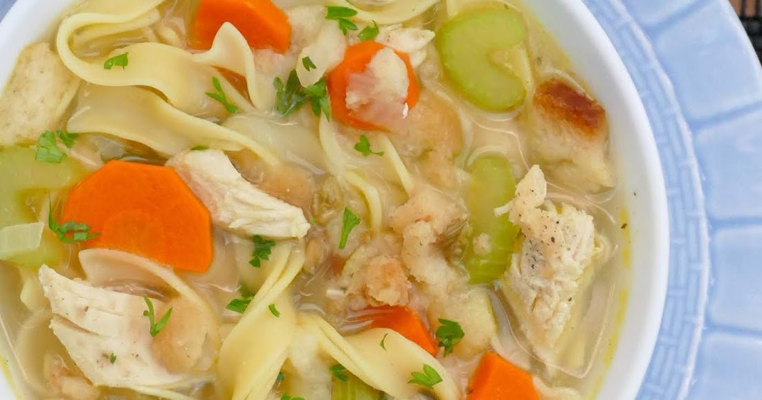 Roasted Turkey and Stuffing Noodle Soup Recipe