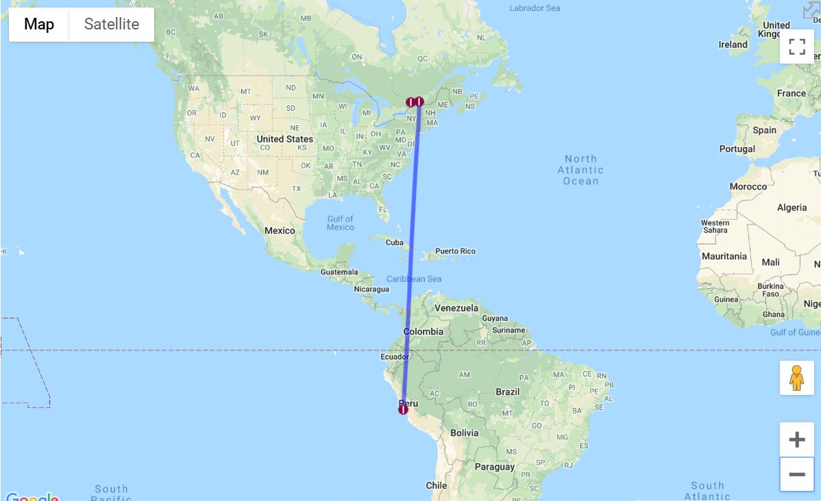 Travel with Kevin and Ruth Arrived in Lima, Peru... country 38