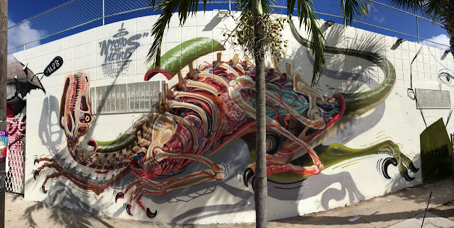 New Mural By Australian Street Artist Nychos On The Streets Of Miami, USA. 1
