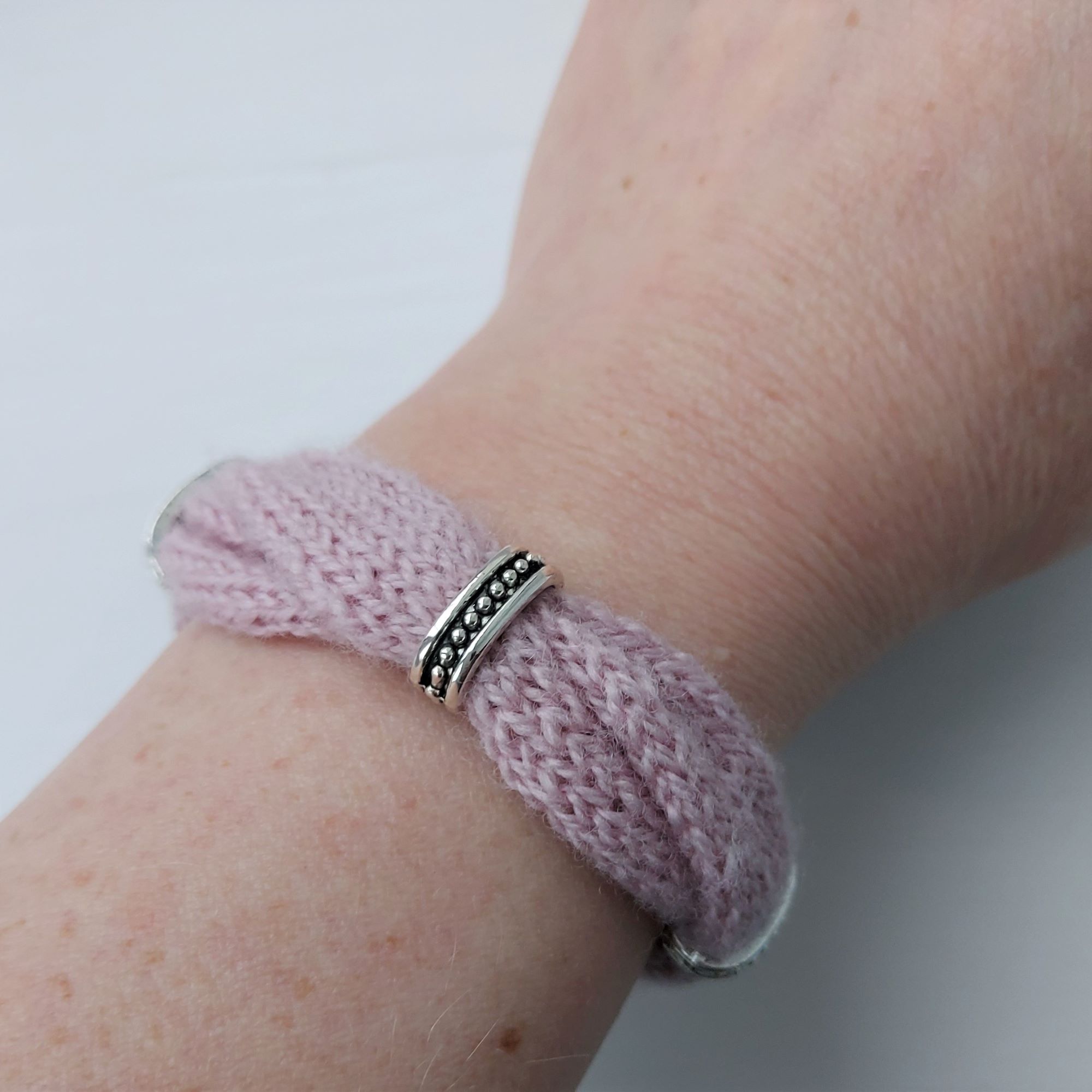 A Playful Stitch Knitted Bracelet