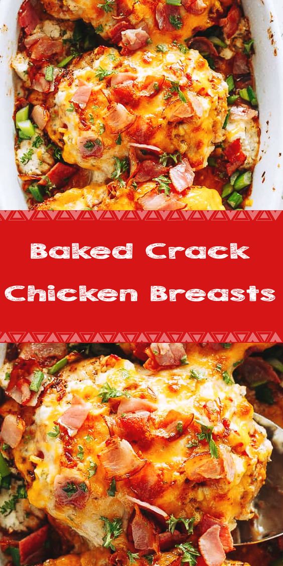 Baked Crack Chicken Breasts - House of Yumm