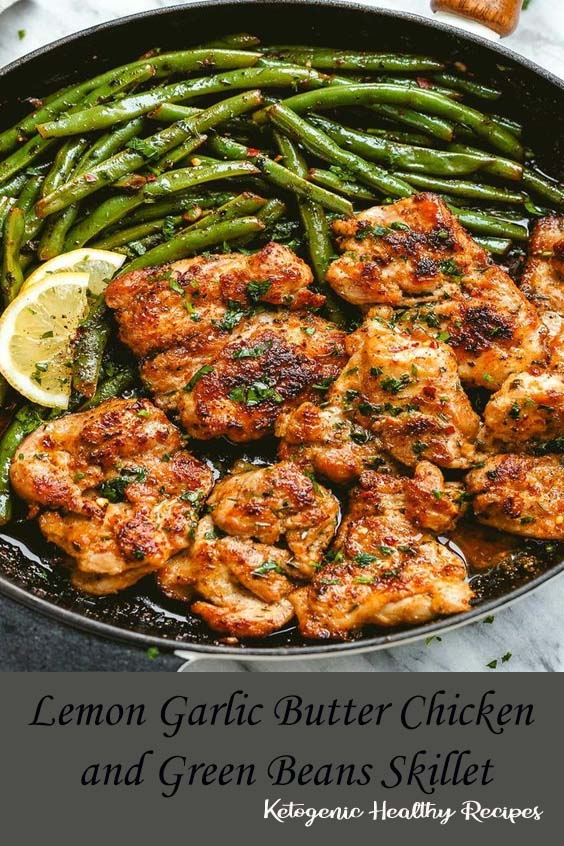 Lemon Garlic Butter Chicken and Green Beans Skillet Best Instant Pot