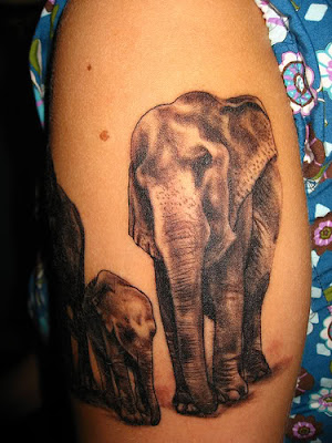 Elephant Tattoo on Hand