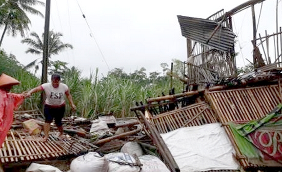 Puting Beliung Terjang Desa Kasembon Malang, 10 Rumah Rusak