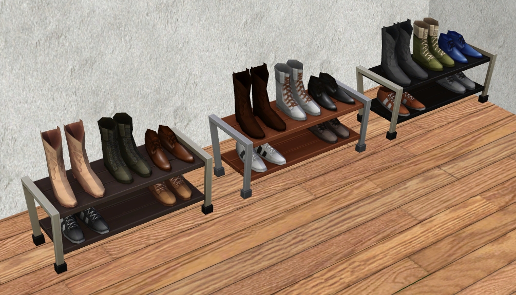 TheNinthWaveSims The Sims 2 TS4 Shoe Rack For The Sims 2