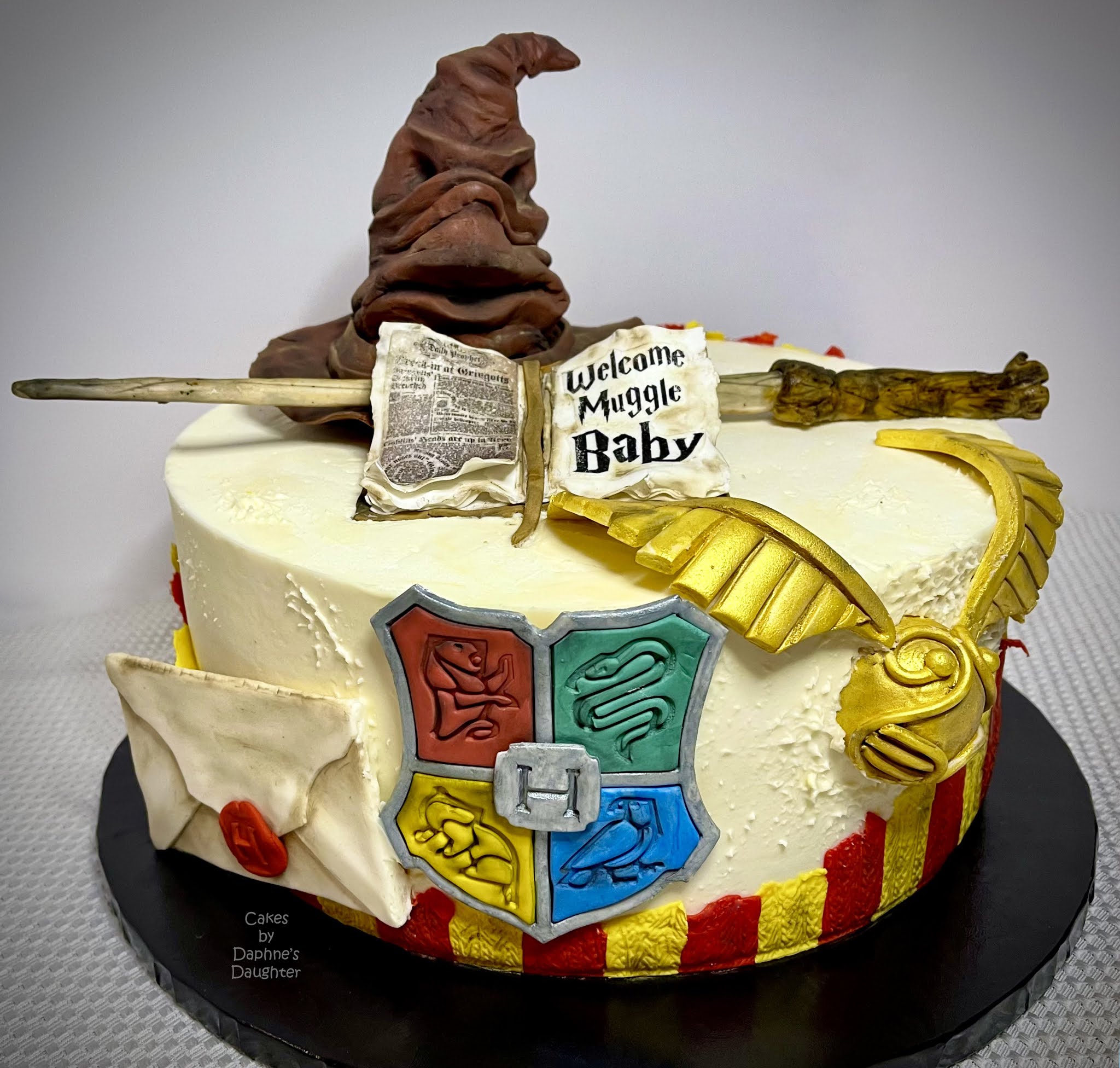 The Bake More: Harry Potter Baby Shower Cake & Cookie - Welcome Muggle Baby