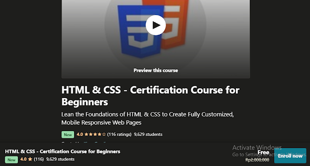 14. Free HTML & CSS - Certification Course for Beginners