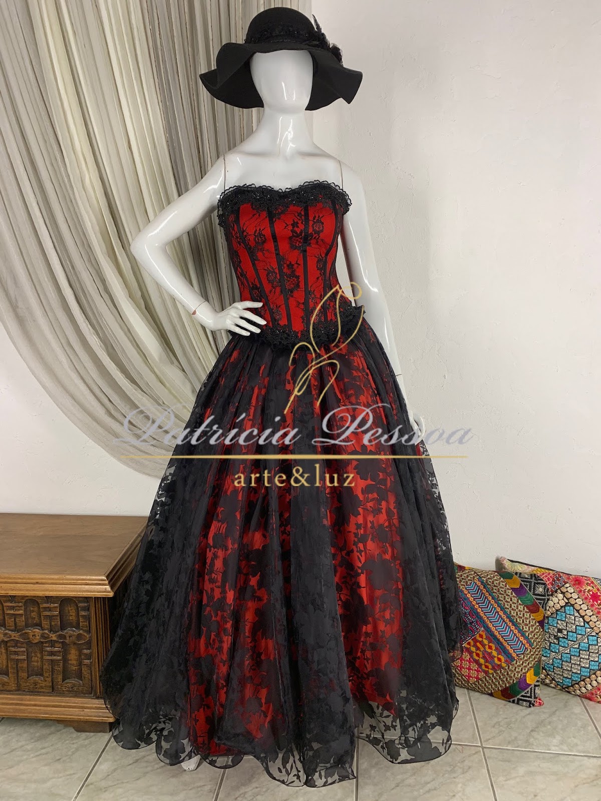 Vestido Pombagira Roupa Pomba Gira Menina SAIA POMBAGIRA RAINHA DO