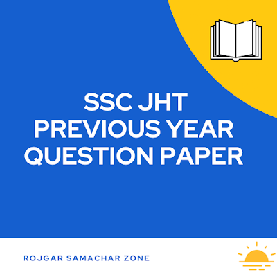 ssc junior hindi translator question paper