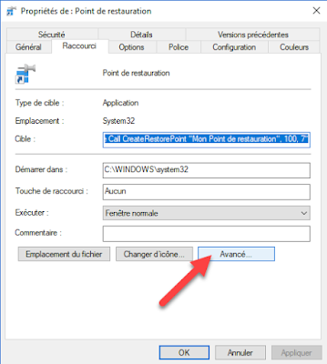 Trucs et astuces Windows 10 - Un raccourci pour créer un Point de restauration du système dans Windows 10 Trucs et astuces Windows 10 - Un raccourci pour créer un Point de restauration du système dans Windows 10