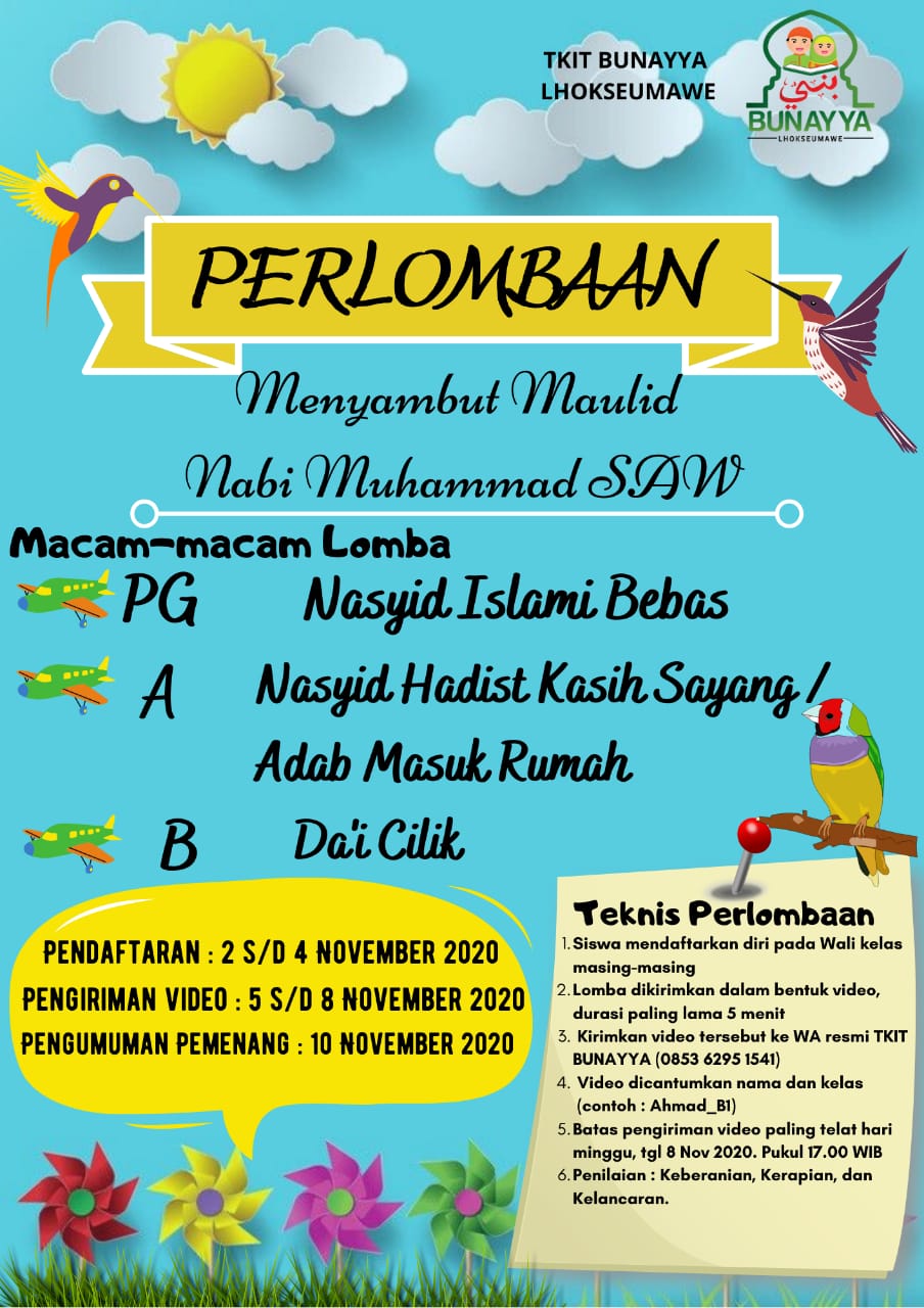 Lomba Memperingati Maulid Nabi Muhammad SAW - TKIT Bunayya