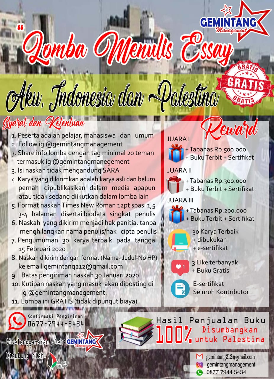 Lomba menulis essay gratis 2019 06 picture