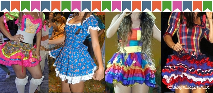 Looks para festas caipiras e Juninas Looks para festas caipiras e Juninas