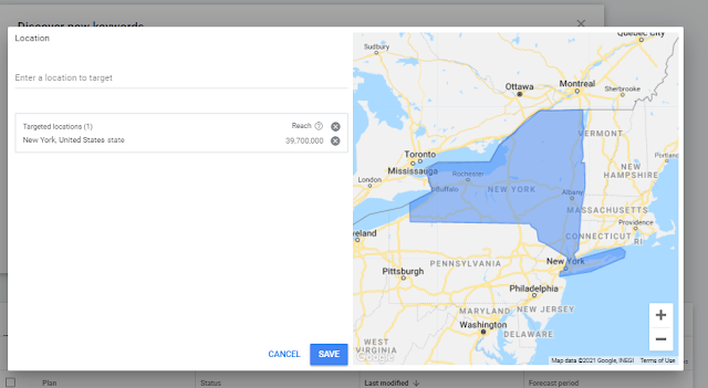 PPC agency - New York target Location is Set