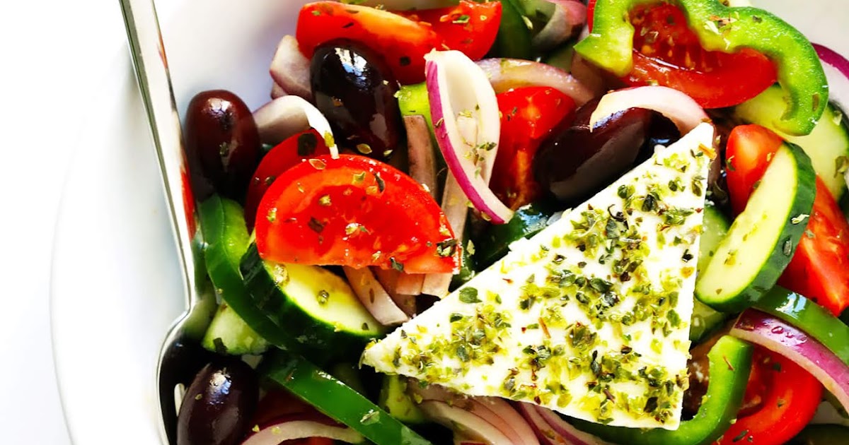 Kalamata Olive, Tomato and Cucumber Salad with Feta Cheese