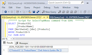 mysql return json query mysql return json query