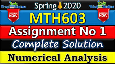 vu mth101 assignment 1 solution 2020