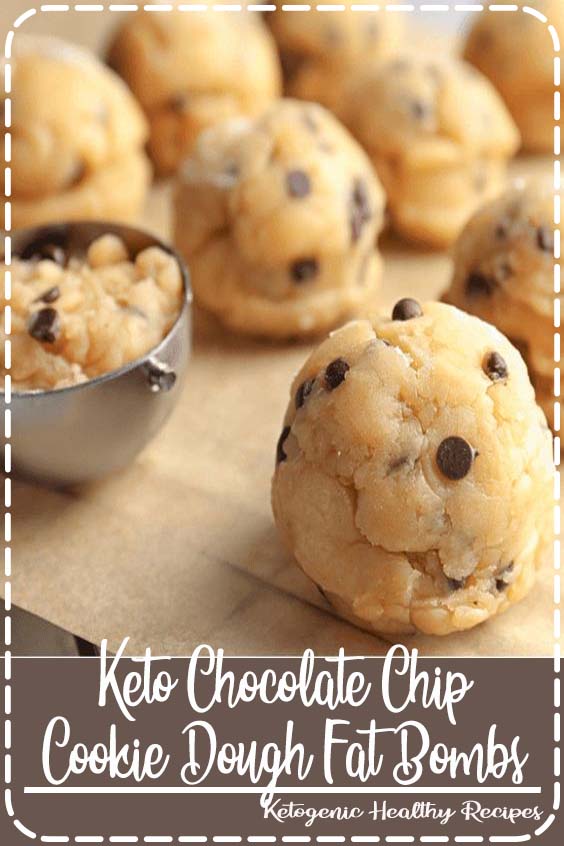 Keto Chocolate Chip Cookie Dough Fat Bombs! Easy Low Carb Keto Treats