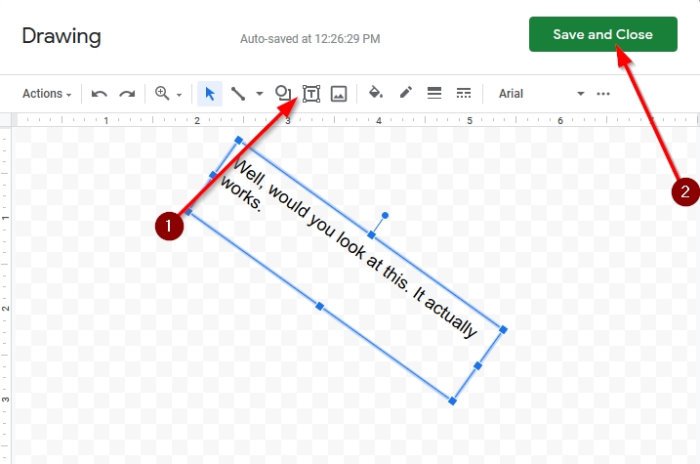 Tekst roteren in de Google Spreadsheets-webapp