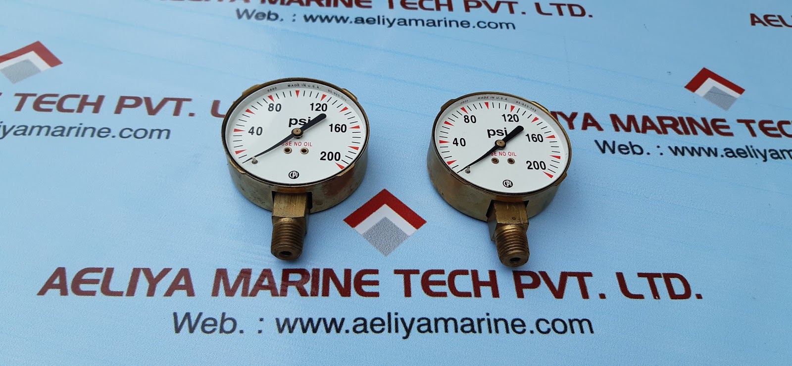 CONTINENTAL PRECISION INSTRUMENTS 05023302 PRESSURE GAUGE 0200 PSI