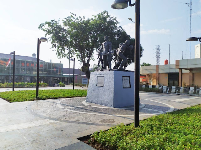 Monumen Tekad Merdeka di Stasiun Pasar Senen/Dok: KAI