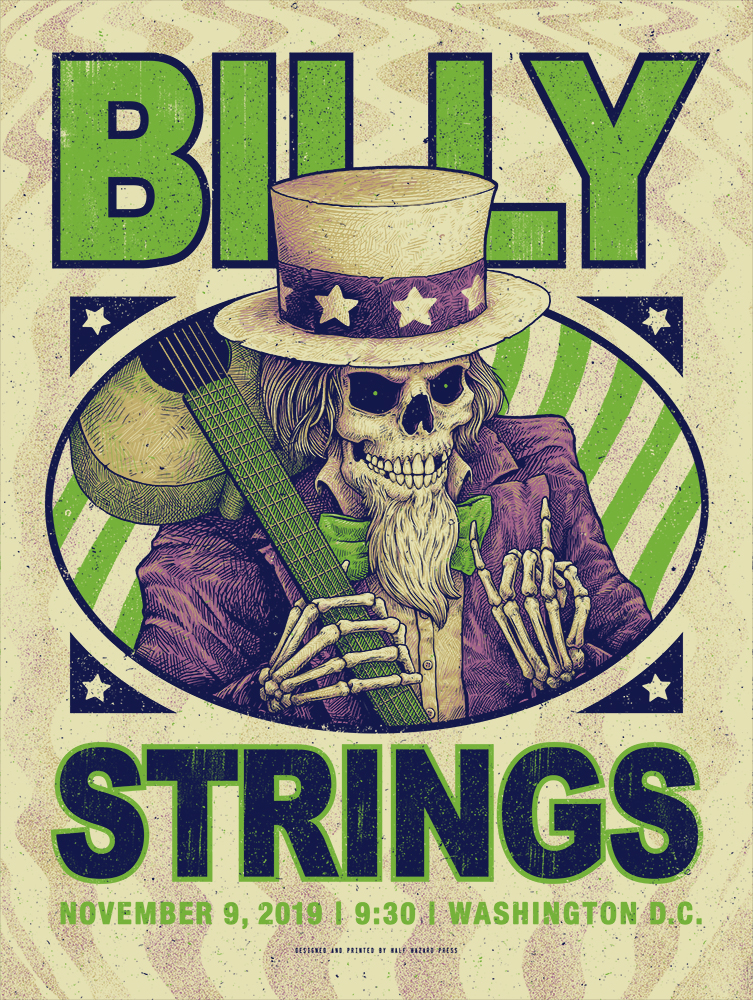 INSIDE THE ROCK POSTER FRAME BLOG Half Hazard Press Billy Strings