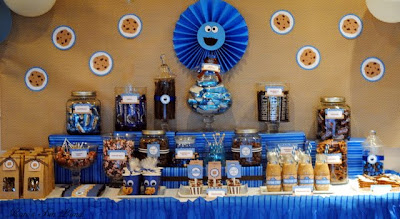 Cookie Monster Birthday Party, Celebration Stylist