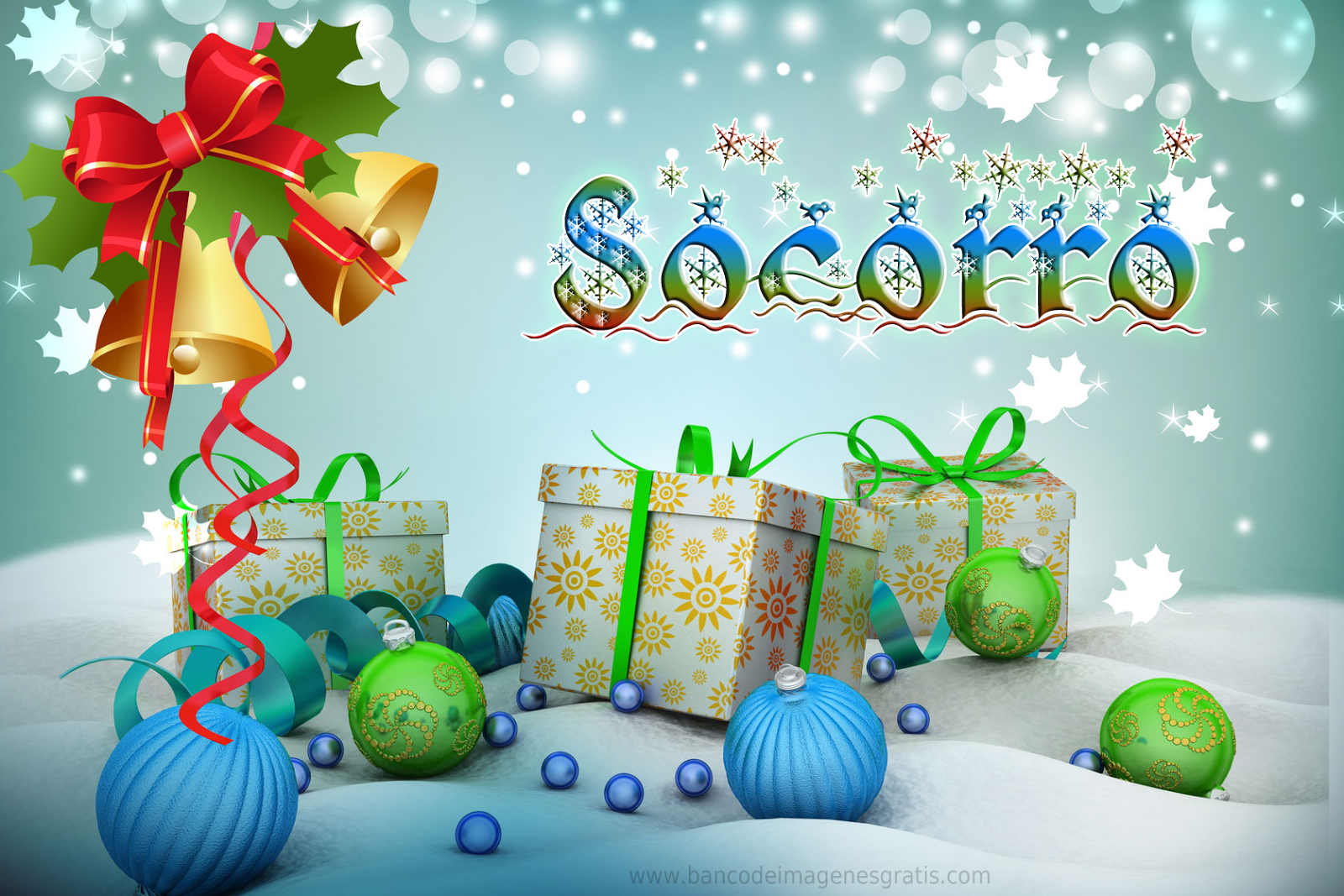 Tarjetas de navidad, tarjetas navideñas para felicitar las fiestas Banco de Imágenes Gratis: 54 postales de Navidad con nombres de mujeres