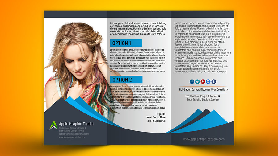 how to design tri fold brochure photoshop cc 2018 tutorial apple how to design brochure