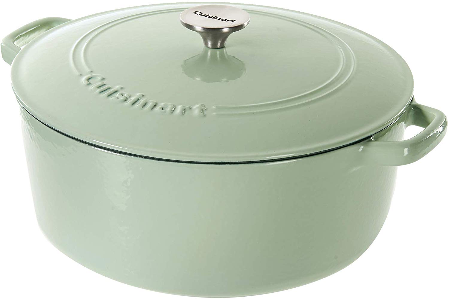 Cuisinart Cast Iron Casserole Dutch Oven, Teal, 7 Quart ABOP