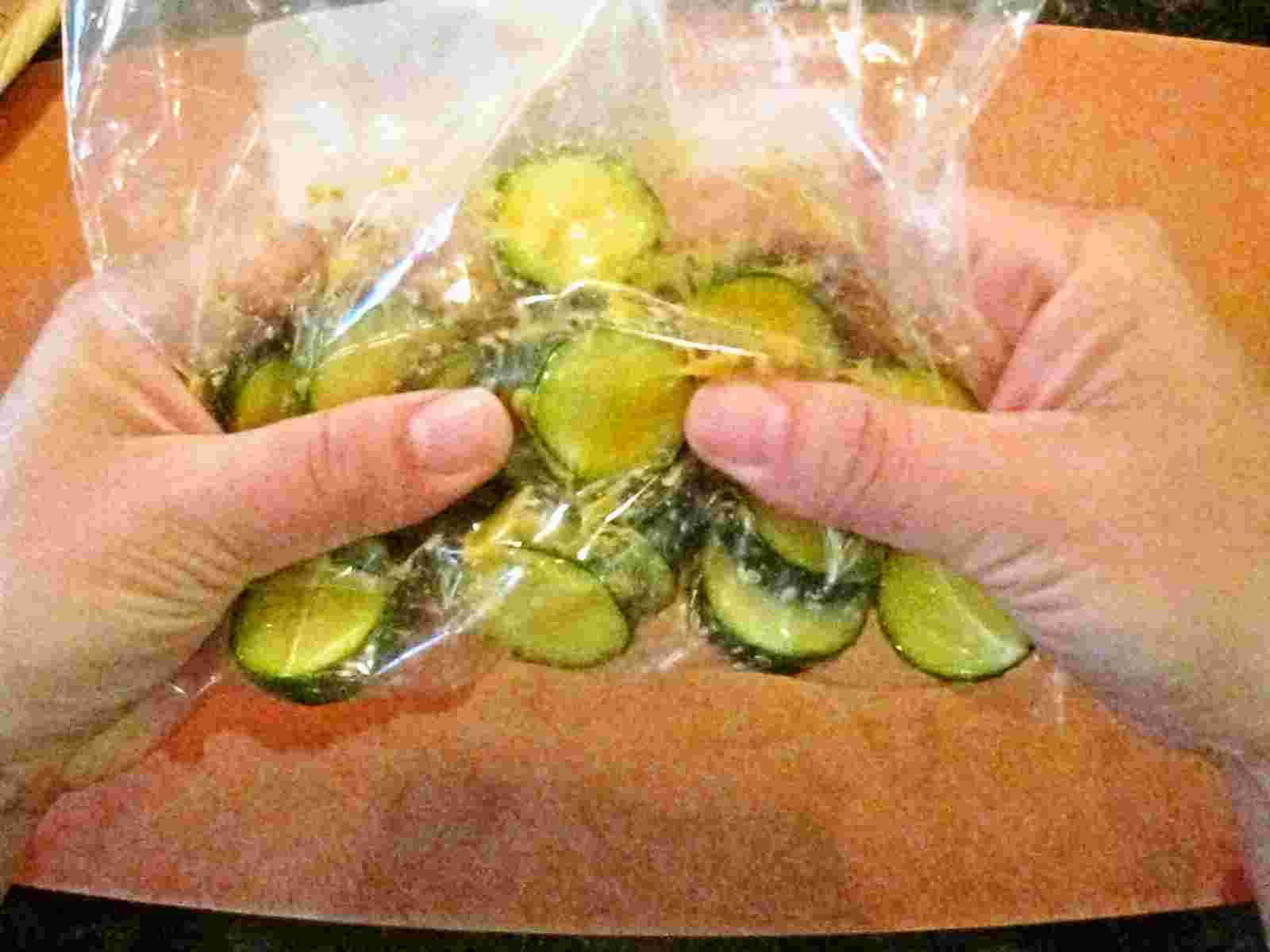 Recipes for Tom Zukkiini no karashizuke / zucchini pickles with