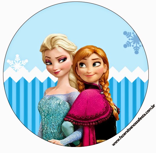Frozen Navidad Azul Etiquetas para Candy Bar para Imprimir Gratis