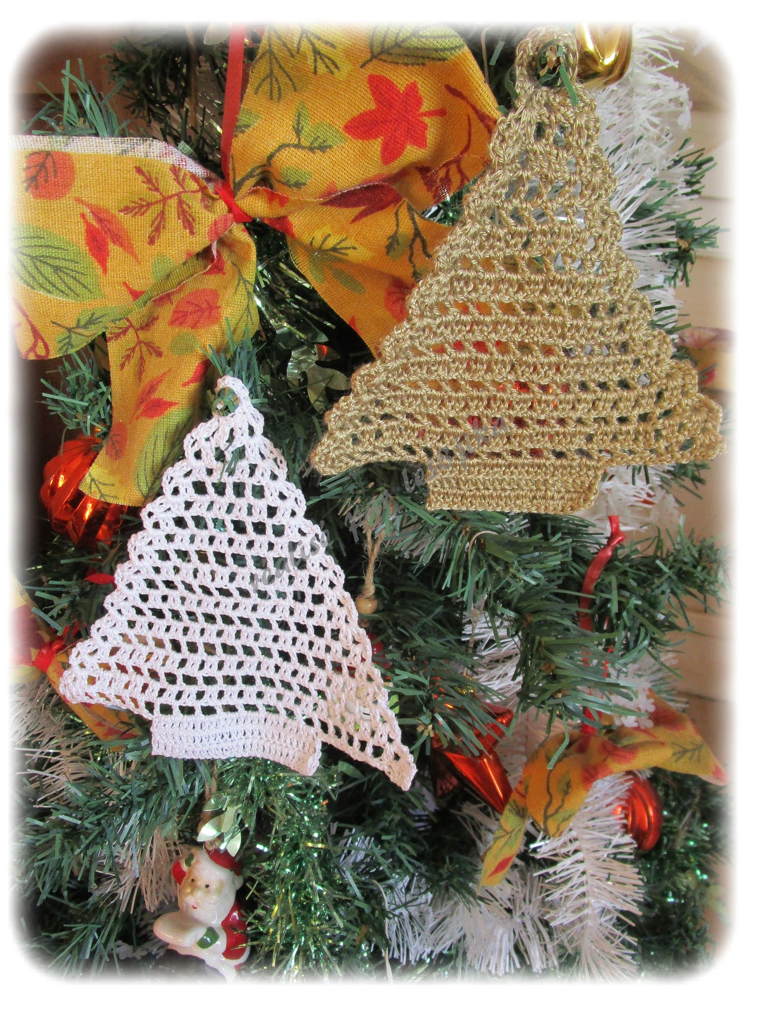 le crochet des8jika: Cette année mon sapin sera dans les tons orangés