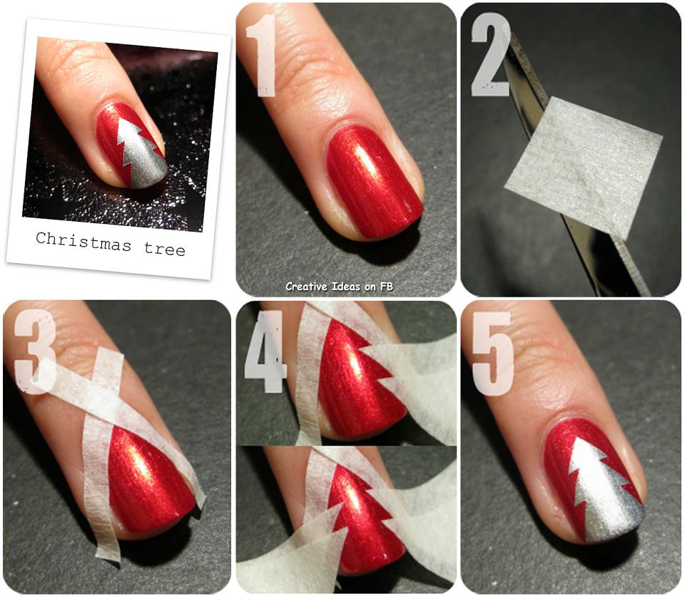 Information Technology : Christmas tree nail art
