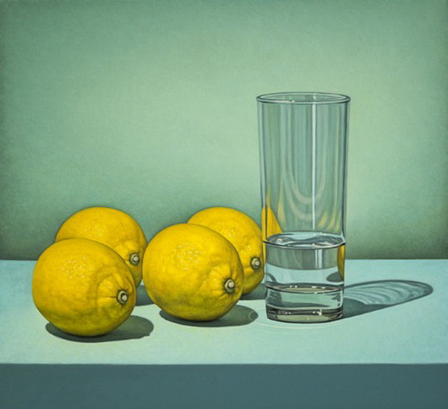 Imágenes Arte Pinturas: Bodegones con Frutas, Vasos y Copas de Cristal