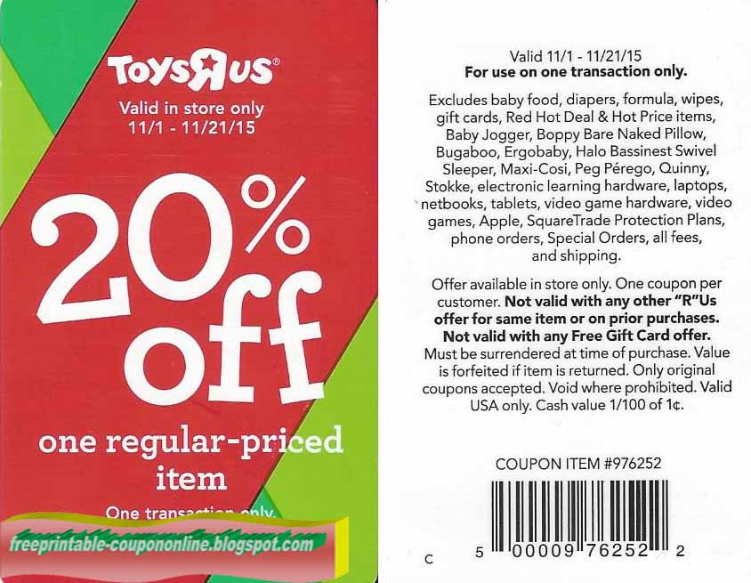 Printable Coupons 2021 Toys R Us Coupons