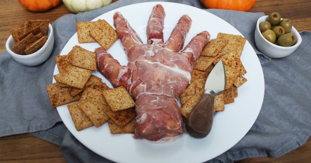 Kylee's Kitchen Amputated hand appetizer is really a tomato basil and