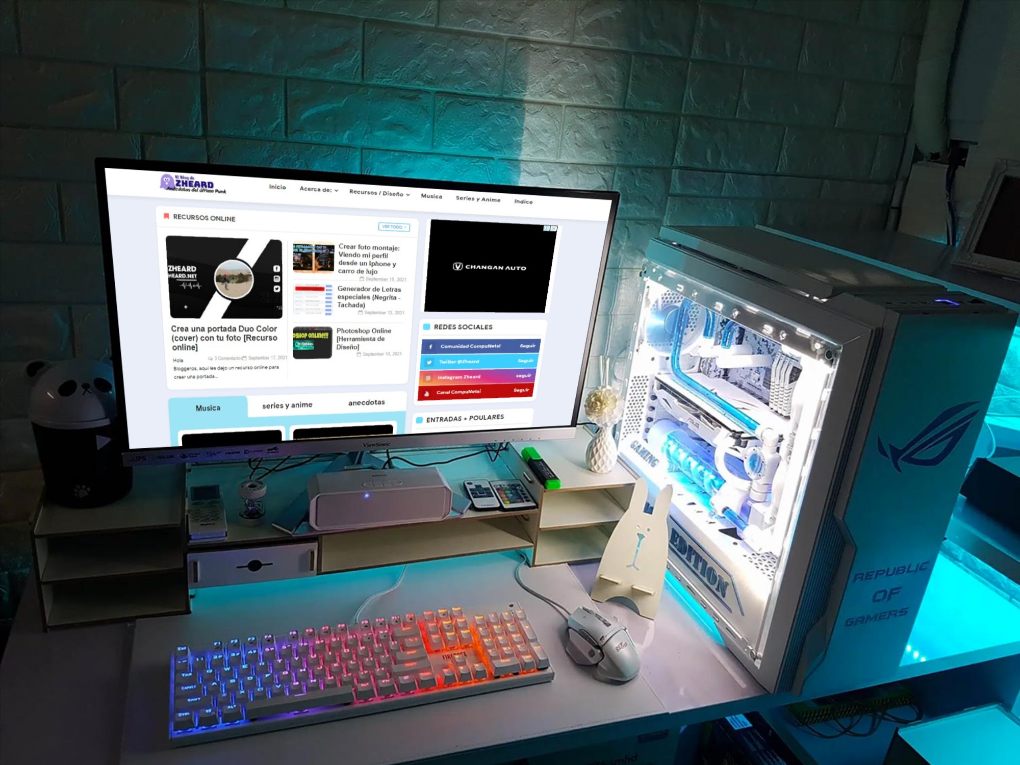 Crea foto pc gamer online con tu foto - zheard.net