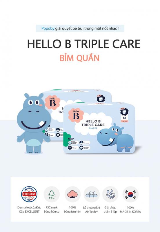 [4 BỊCH] Bỉm Quần Hello B Nội Địa Hàn Quốc M30/L26/XL22/XXl18 – Lazimall