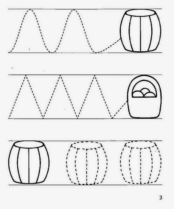 Knitting&Crochet Obsession: Prewriting Practice Sheets - Preschool 3-4