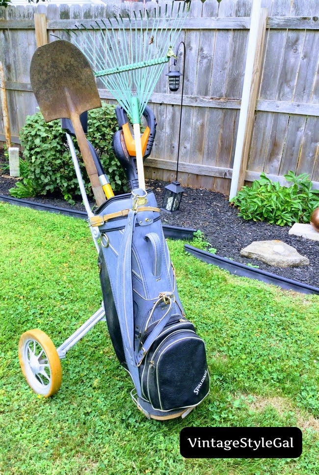 How to use golf bag Vintage Style Gal