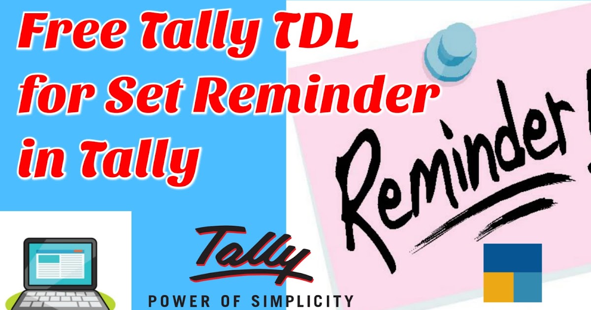 Free Tally TDL for Reminder In Tally Prime Create your Task in Tally