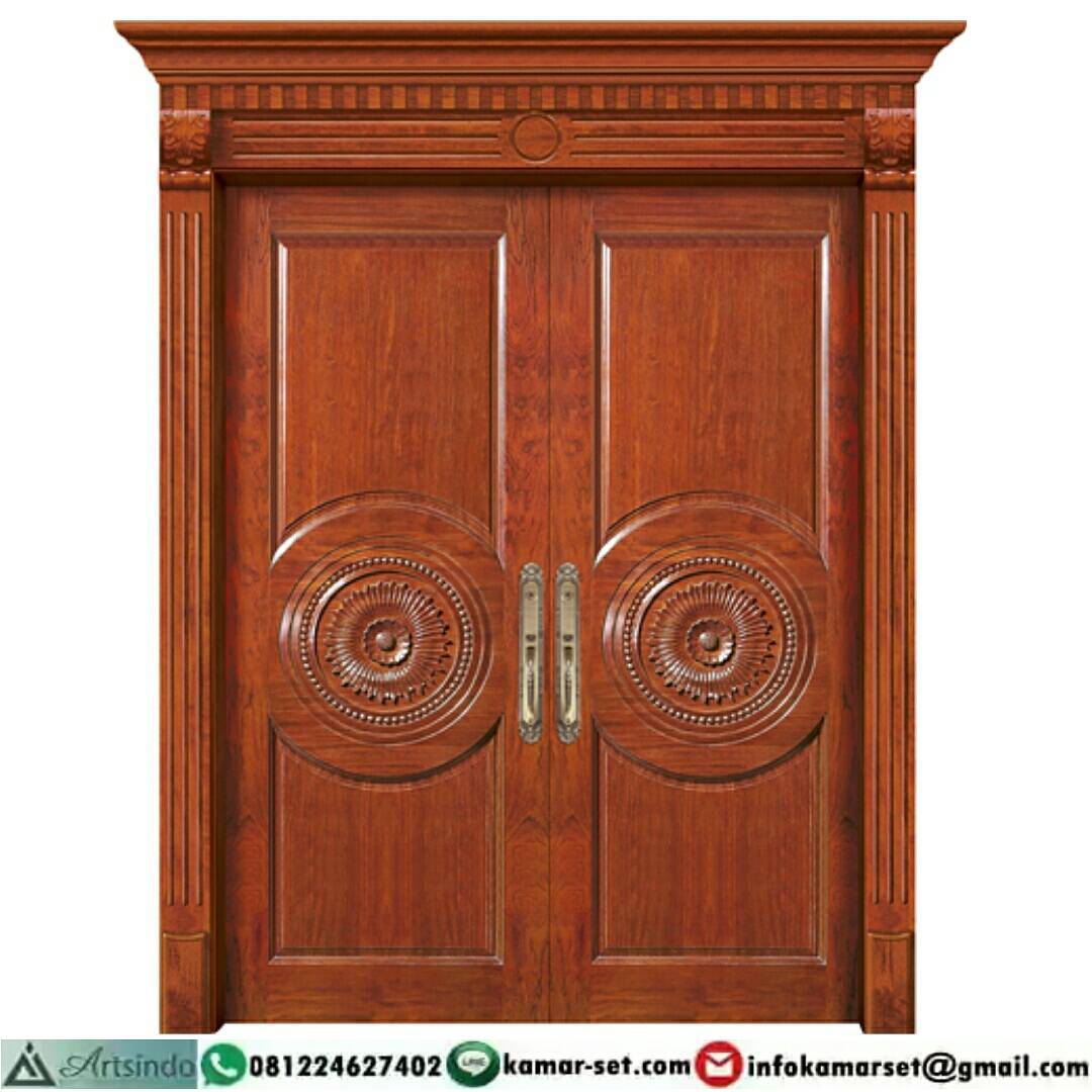 Model Pintu 2 Daun Yang Unik Pintu Rumah Warna Coklat Rumah Inspirasi